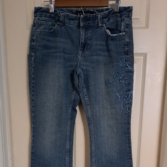 Calvin Klein size 10 jeans embroidery on leg 5/$25 - Picture 1 of 5
